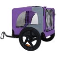 thumbnail image 4 of Outdoor Heavy Duty Collapsible Pet Bike Trailer with 16-Inch All-Terrain Wheels & Universal Hitch – Foldable Dog/Cargo Carrier Cart, 4 of 11