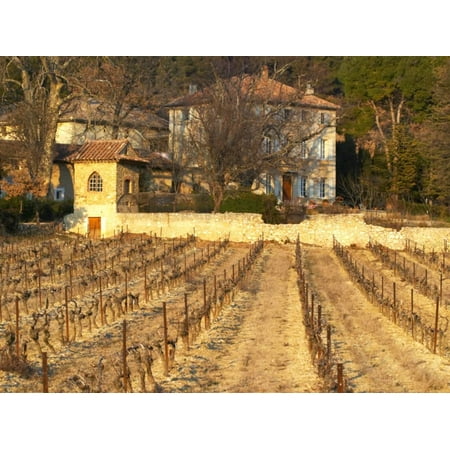 - Winery Building at Chateau Saint Cosme, Gigondas, Vaucluse, Rhone, Provence, France Print Wall Art By Per Karlsson