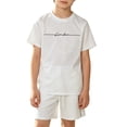 thumbnail image 4 of Jamsmile Toddler Boys Outfit Sets Summer Letter Print Mesh Short Sleeve Tshirts And Shorts Tracksuit Sportswear Outfits Sets, 4 of 4