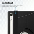 thumbnail image 2 of Fintie Rotating Case for Samsung Galaxy Tab S9 11 Inch 2023 Model (SM-X710/X716B/X718U) with S Pen Holder, 360 Degree Swiveling Stand Cover Auto Sleep/Wake, Black, 2 of 9