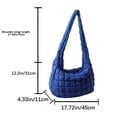 thumbnail image 4 of Lattice Pattern Crossbody Bag Large Capacity Cotton Padded Bag for Work (Yellow), 4 of 10