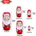 thumbnail image 2 of Poupes Gigognes De Nol,5 Pices En Bois Pre Nol Matryoshka, 2 of 5