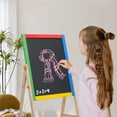 thumbnail image 7 of Art Easel for Kids, MoHern Kids Chalkboard Easel, Double Sided Children Standing Chalkboard, 7 of 7