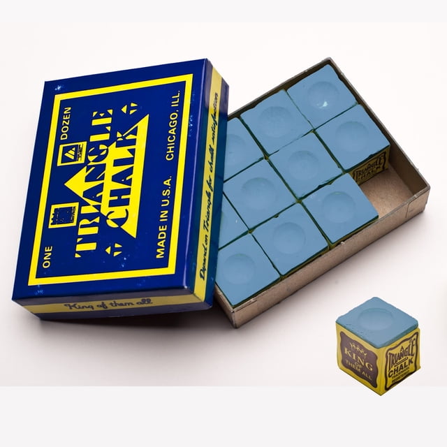 Docena De Tizas Taco De Billlar (cosmeticos) Triangle Chalk Triangle Chalk Triangle Chalk ORIGINALES