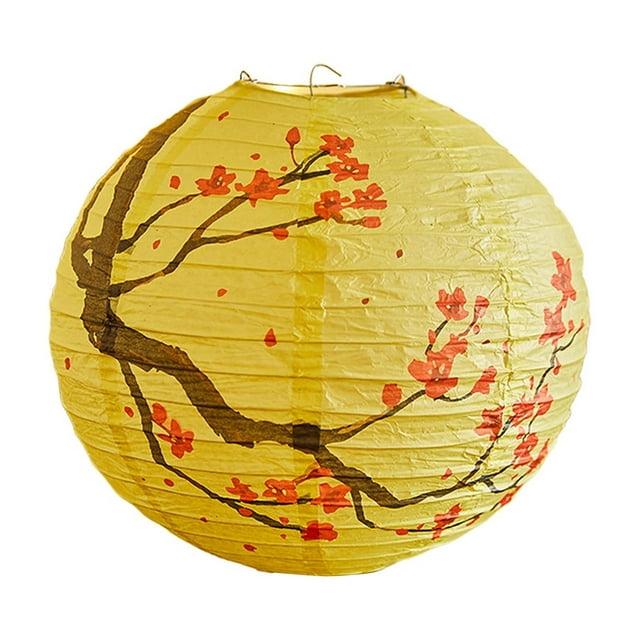 BAOPAI Paper Lanterns Classical Traditional Solid Color Lampshade Spring Decoration Lanterns Courtyard Decoration