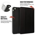 thumbnail image 2 of DuraSafe Case for iPad Mini 3 / 2 / 1 - 7.9 inch [ A1432 A1454 A1455 A1489 A1490 A1491 A1599 A1600 ] Tri Fold Smart Cover with Soft Silicone Back, Auto Sleep/Wake - Black, 2 of 11