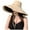 A-Beige342, variant on Womens Sun Hats UV Protection Tie Detail Wide Brim Visor Hat Early Spring Summer Beach Wear Comfortable Large Cap
