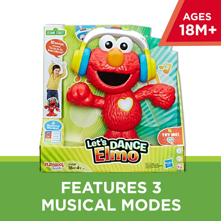 Majroe Gør livet audition Sesame Street Let'S Dance Elmo: 12-Inch Elmo Toy That Sings And Dances -  Walmart.com