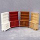 thumbnail image 5 of 1:12 Casa de muñecas modelo casa de muñecas mini muebles modelo adornos doble puerta tres capas gabinete vertical vitrina, 5 of 6