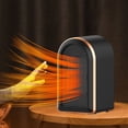 thumbnail image 1 of Mini calentador de ventilador eléctrico de calentamiento rápido PTC de 1200W para el dormitorio del hogar (enchufe negro de la UE), 1 of 6