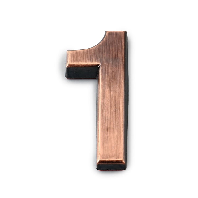 Yuarrent Números de casa para el exterior del hogar, exquisitas marcas numéricas resistentes, accesorios de marcado de puertas para el de Decoración del hogar Numero 1