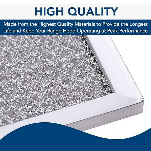 Range Hood Charcoal Filter for Broan 97007696 6105C 4-Pack