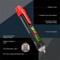 thumbnail image 5 of HABOTEST HT100 Non Contact Voltage Tester,AC Electricity Detect Pen 12V-1000V/48V-1000V,Dual Range,LCD Display,LED Flashlight,Buzzer Alarm,Wire Breakpoint Finder, 5 of 11