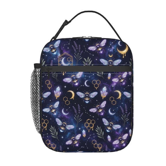 Bee Lunch Box Insulated Lunch Bag For Man Women Reusable Leakproof Cooler Portable Tote Lunchbox For Work Office Travel Picnic