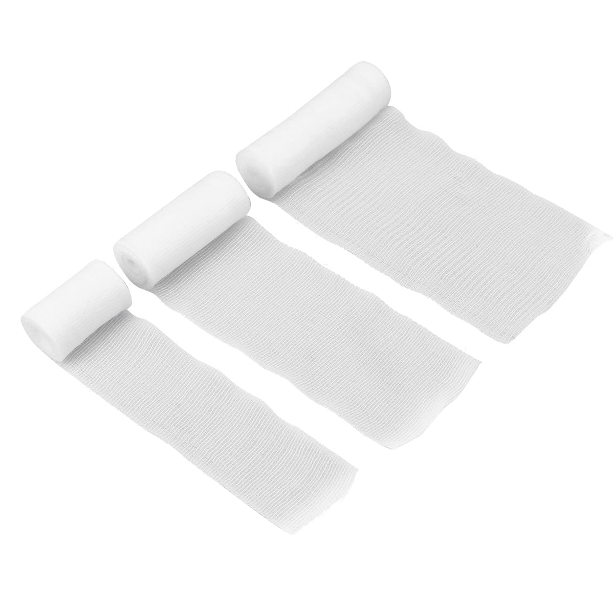 3 Rolls Conforming Bandage Gauze Bandage Rolls Wrap Tape Medical Grade Sterile First Aid Wound Care Bandage (5cm, 7cm, 10cm Each