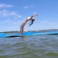 thumbnail image 3 of Hudfg No Inflate Dual Layer Tear Resistant High Density Foam Roll Up Water Pad Pool And Lake Float With D-Ring, 3 of 4