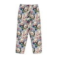 thumbnail image 5 of Naloa Colorful Flowers Print Women’s Ultra-Soft Comfy Pajama Lounge Pants with Pockets & Drawstring, 5 of 8