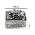 thumbnail image 2 of Supreme Housewares Vintage Butterfly Square Pewter Jewelry Trinket Box, 2 of 3