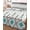 Beige, variant on Quilts Queen Size Bedding Set, Teal Black Boho Reversible Summer Quilt 3 Pieces, Vintage Ethnic Tribe Abstract Art Retro Lightweight Bedspreads Coverlets with 2 Pillow Shams for All Seasons