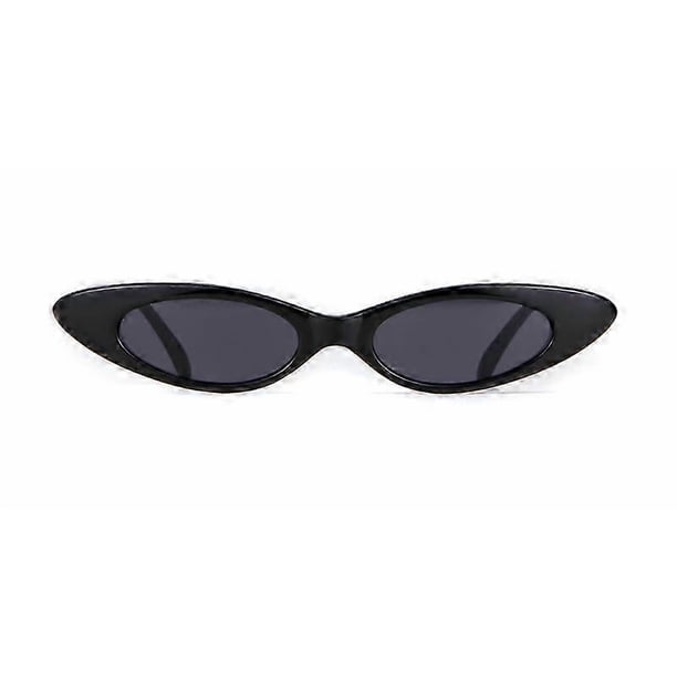 2021 Skinny Narrow Cat Eye Sunglasses Women Vintage Small RED Pink Drop Frame Retro Tiny Oval Sun Glasses Shades 592B