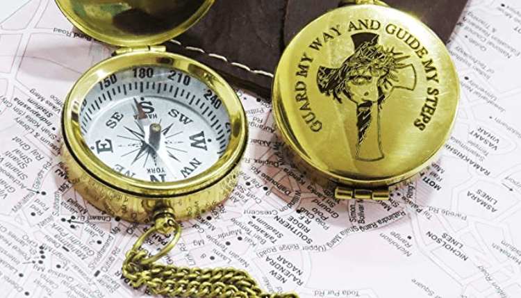 Maritime CompassNautical Push Button  Directional Pocket compass Best Gift Item 