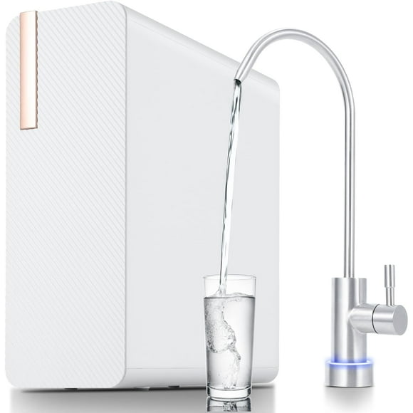 Bingirl Reverse Osmosis System, 600 GPD Tankless Reverse Osmosis Water Filter, 2:1 Pure to Drain, NSF/FC/SGS Certified, Under-Sink Water Filtration System
