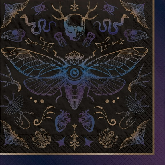 Dark Academia Beverage Napkins 5x5