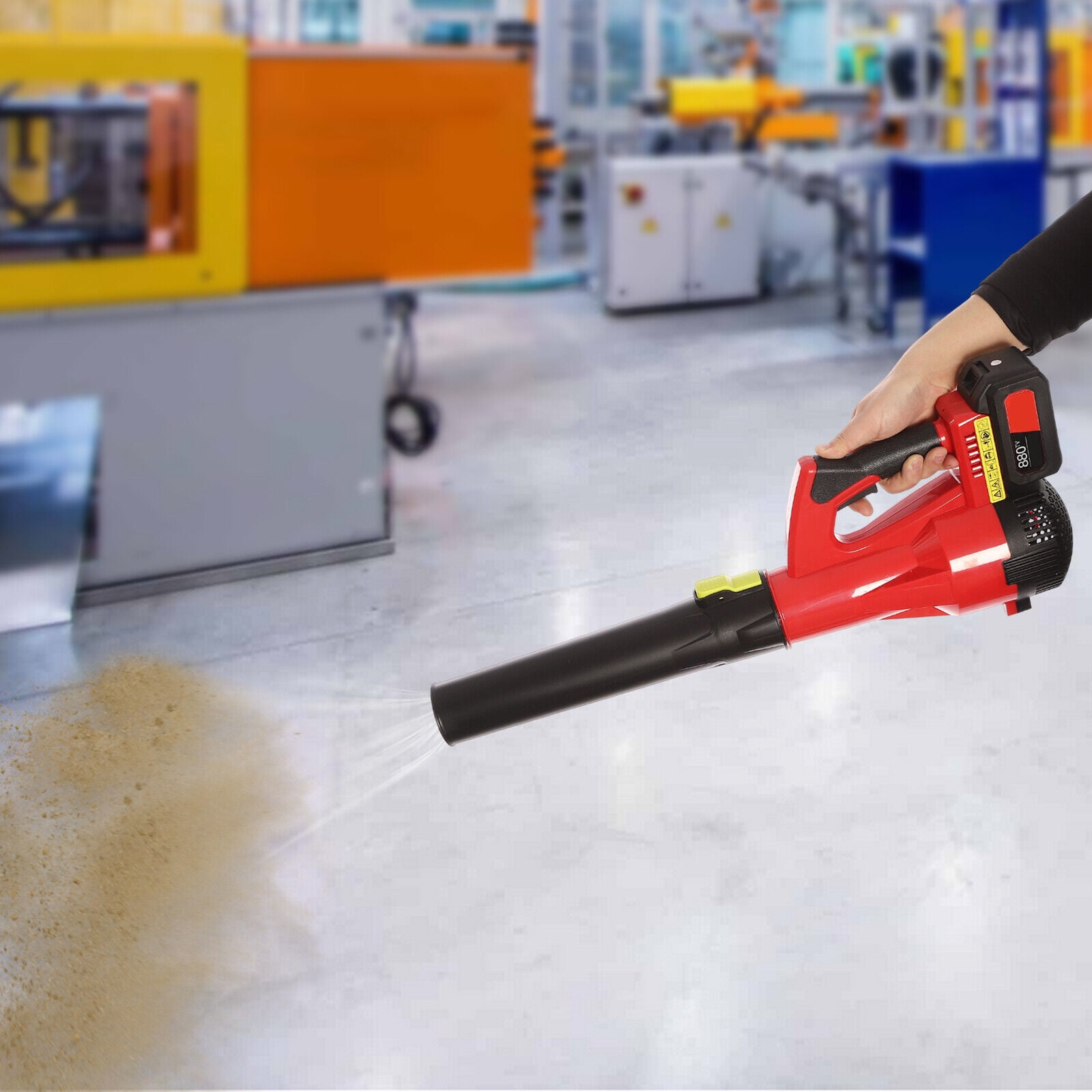 Cordless Leaf Blower:Lawn Blower with Battery and Charger,Handheld Blower Lightweigh For Sweeping Debris From Stores, Garages, Driveways, Outdoor Patios, & Gardens