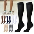 thumbnail image 2 of MesaSe Women Solid Color Sports Compression Stockings Cycling Running Knee Length Socks, 2 of 11