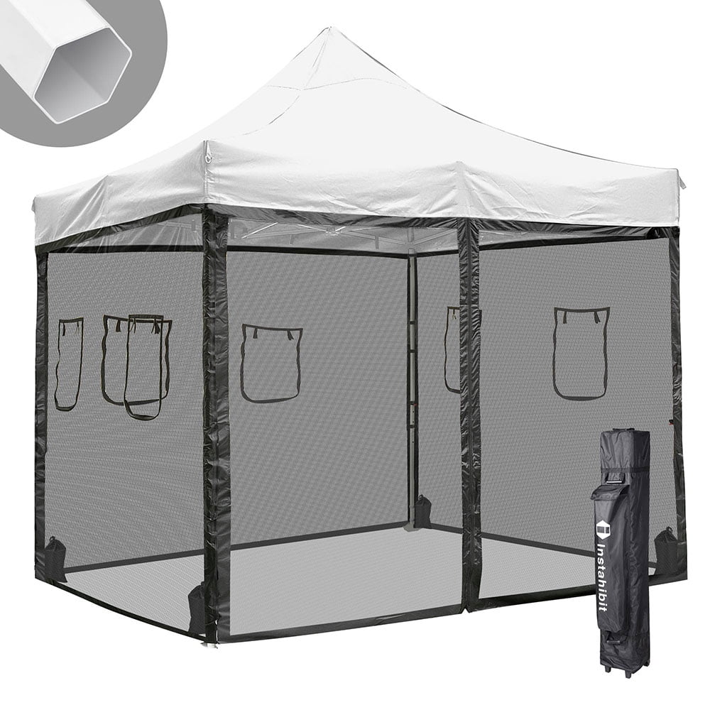 Instahibit 10x10 ft Pop Up Canopy Tent Sidewalls Kit 4 Mesh Sidewalls