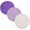 Purple, variant on Firefly Hope 3 Pieces Cotton Woven Hot Pad Set, 7 Inch Round Pure Cotton Pot Holders & Trivets, Multi-use Mats & Spoon Rest for Cooking Baking, Pink Series