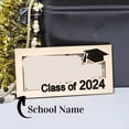 thumbnail image 2 of 2024 Titular de Regalo de Dinero de Graduación Personalizado Caja de Tarjeta de Titular de Efectivo de Graduación de Madera Personalizada, Clase de 2024 Rojo, 2 of 5