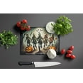 thumbnail image 3 of Zombies Spooky Halloween Glass Cutting Board Large 12 in x 15 in, 3 of 5