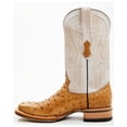 thumbnail image 3 of Tanner Mark Men's Exotic Ostrich Western Boot Broad Square Toe Tan 8 D(M) US, 3 of 7