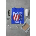 thumbnail image 5 of Election 2024 Haley 2024 Paint Stroke American Flag Mens T Shirt, 5 of 5