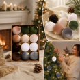 thumbnail image 4 of Hanging Ball Ornaments for Christmas Tree, Plastic Holiday Decorations Set, 4 of 7