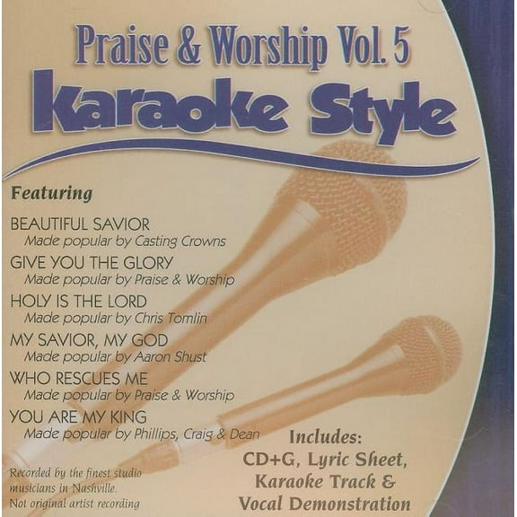 Praise and Worship Volume 5 Daywind Christian Karaoke Style NEW CD G 6 Songs