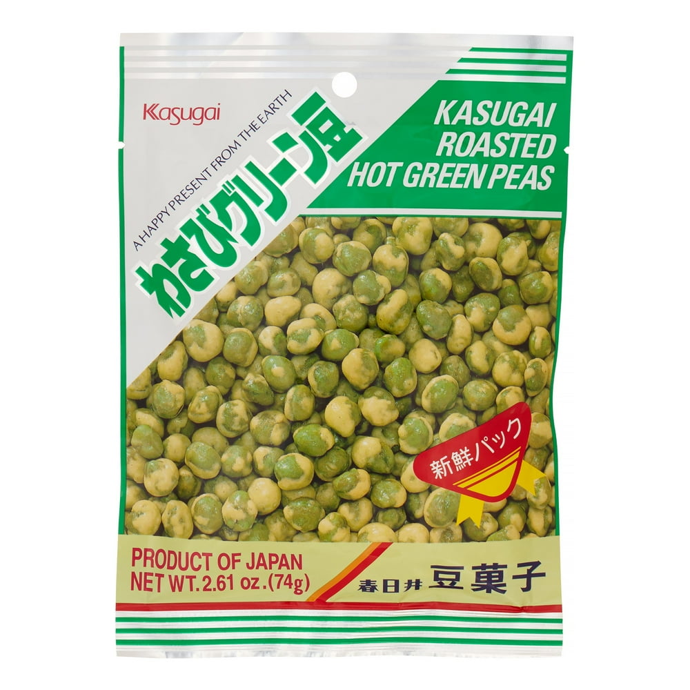 Kasugai Roasted Hot Green Peas, 3.1 Oz.