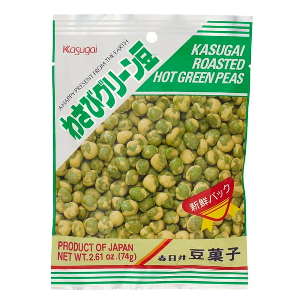 Kasugai Roasted Hot Green Peas, 3.1 Oz.
