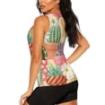 thumbnail image 3 of Easygdp Succulent And Cactus Women's Workout Tank Top, Running Top, Hiking Shirt, Quick-Dry for Running, Yoga, Hiking - X-Large, 3 of 9