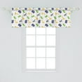 thumbnail image 2 of Ambesonne Hippo Window Valance, Cheerful Savannah Daisies, 54" X 18", Multicolor, 2 of 3