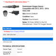 thumbnail image 2 of Downstream Oxygen Sensor - Compatible with 2013, 2015 - 2016 Volvo S60, 2 of 2