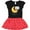 Black & Red with Polka Dots, variant on Inktastic I Love My Grandpa Girls Toddler Dress
