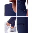 thumbnail image 5 of Adar Pro Modern Athletic Scrub Set For Women - Modern V-Neck Scrub Top & Yoga Jogger Scrub Pants, 5 of 7