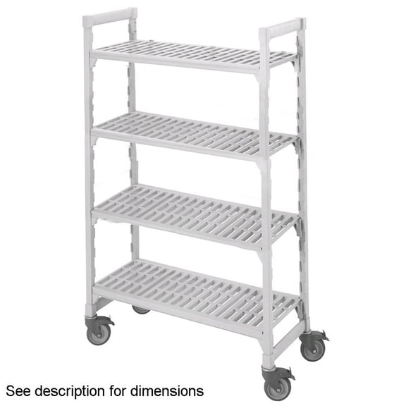Cambro CPMU244867V4480 Camshelving Mobile 24x48" 4-Shelf Starter Unit"