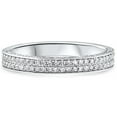 thumbnail image 4 of Pompeii 1/2Ct Pave Diamond Wedding Ring Stackable Wedding Band 14k Gold Lab Grown, 4 of 4