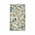 thumbnail image 1 of Botanical Hanging Pocket Organizer, Scattered Herbs with Flourishing Blossoms, Printed Polyester Storage Bag with Pockets, 9" x 27", Ivory Seafoam, 1 of 2