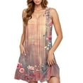 thumbnail image 3 of Women’s Sleeveless Floral Sundress Summer Casual Swing Dress Loose Fit Tank Dress Beach Vacation A Line Dresses, 3 of 4