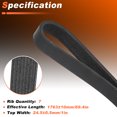 thumbnail image 6 of Unique Bargains 7PK1763 7-Ribs Engine Serpentine Drive Belt for Honda Element 2003 2004 2005 2006 2007 2008 2009 2010 2011 2.4L L4 K070694 38920PZDA01, 6 of 7
