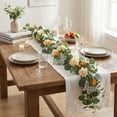 thumbnail image 6 of KTFgvq Artificial Rose Vine Artificial Eucalyptus Garland Realistic Floral String Hanging Decoration for Home Party Wedding Events, 6 of 9